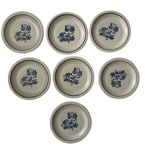 Pfaltzgraff    Blue  Yorktowne (China) Stoneware 7bread and butter plates